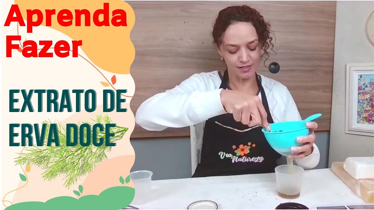 EXTRATO GLICERINADO DE ERVA DOCE - para fabricação de sabonetes e cosméticos