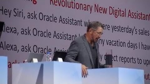 Oracle OpenWorld Day: Larry Ellison Does His Expenses With New Voice Assistant