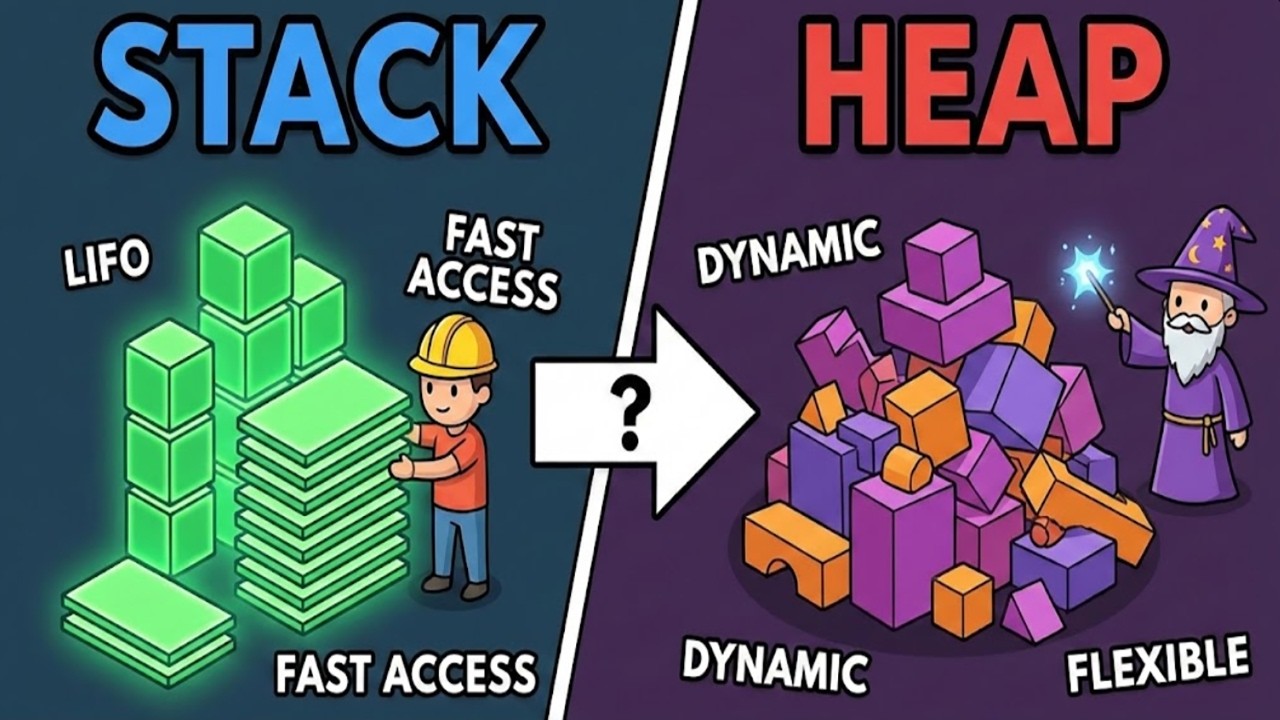 The Stack vs. The Heap: Where Your Variables Actually Live - YouTube