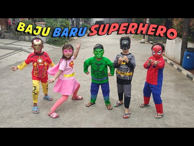 Superhero Beraksi & Unboxing Paket Isi Kostum Superhero + Topeng class=