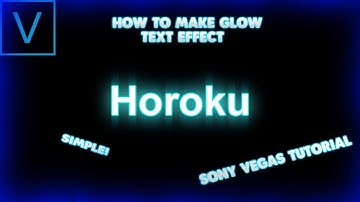 How to make Glowing Text Effect in Sony Vegas | Sony Vegas Tutorial #1