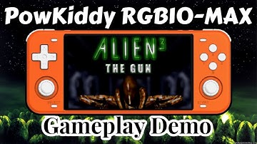 Alien 3: The Gun Gameplay Demo On PowKiddy RGB10-Max Handheld Video game Console - RetroPie Guy
