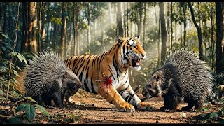 The Jungle’s Last Duel: Giant Porcupine vs. King Tiger — The Battle That Changed Everything