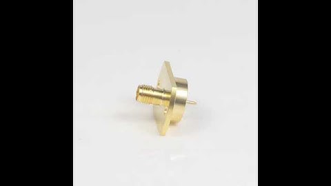 SMA female two-hole flange panel mount RF coaxial connector, for filters testing application.