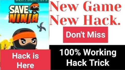 MX player save ninja game hack trick | MX player save ninja game unlimited score hack trick | MX hac