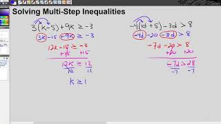 Solving Multi Step Inequalities Wealth