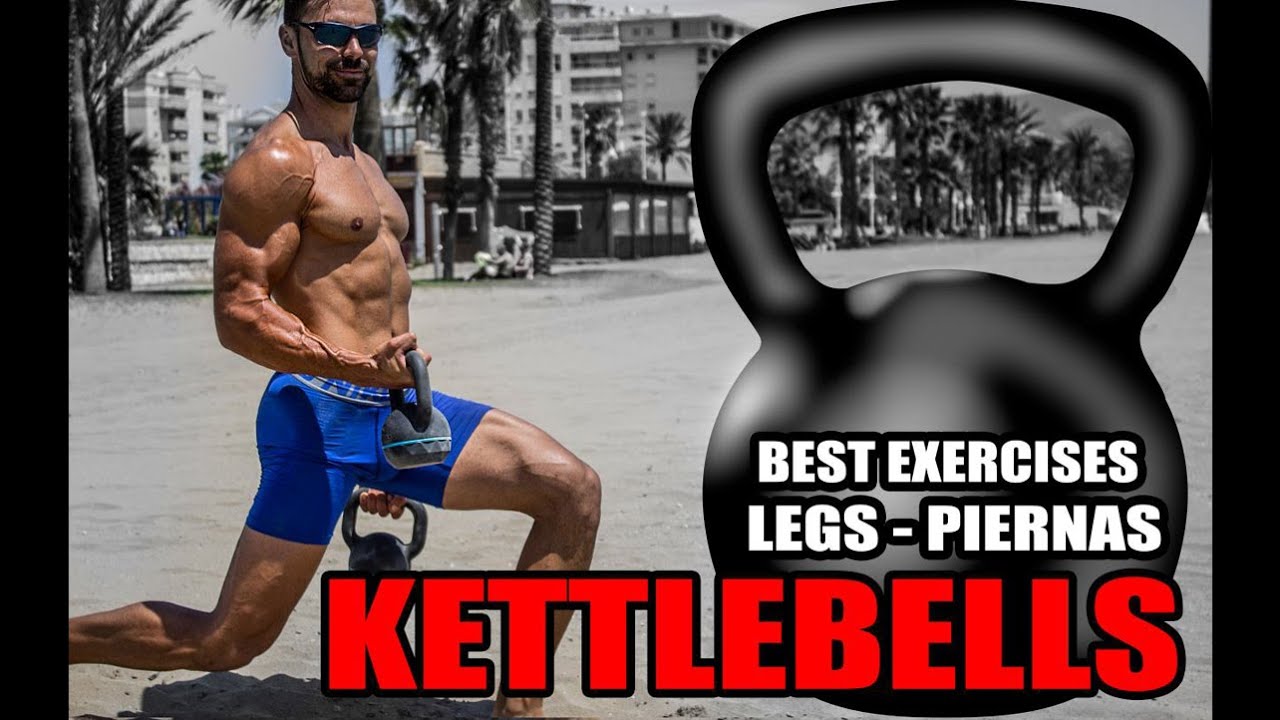 KETTLEBELLS || Top 25 EJERCICIOS PIERNAS con PESAS RUSAS kettlebells wolverson