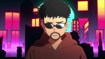 Bad Bunny - Yonaguni Latino Party Remix [Animated]