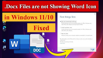 .Docx Files are Not Showing Word Icon in Windows 11/10 [Fixed] #icon