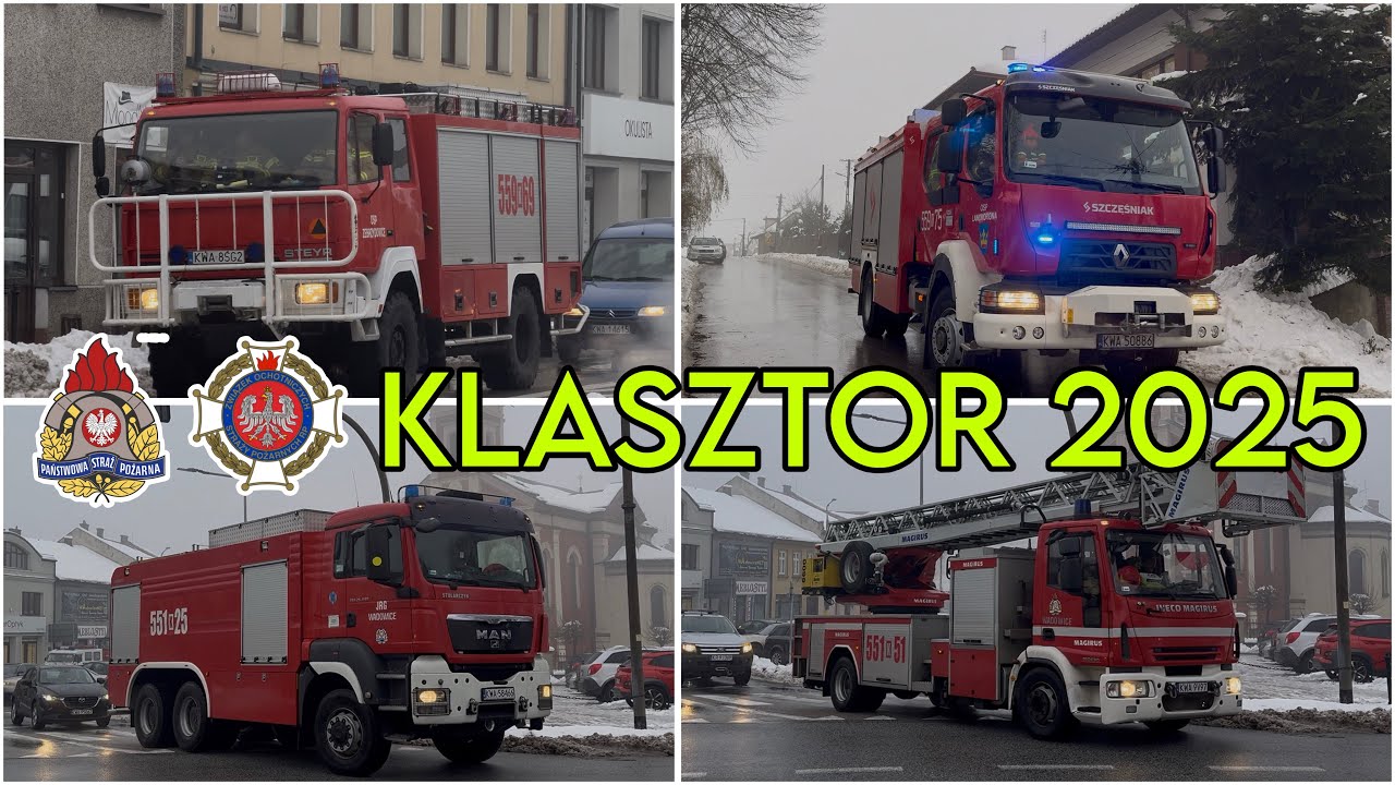 Liczne OSP i PSP - Ćwiczenia „Klasztor 2025” 