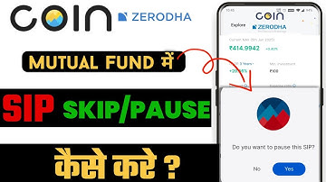 Zerodha Coin App SIP Skip kaise kare? | SIP Pause kaise kare Coin App me 🔥