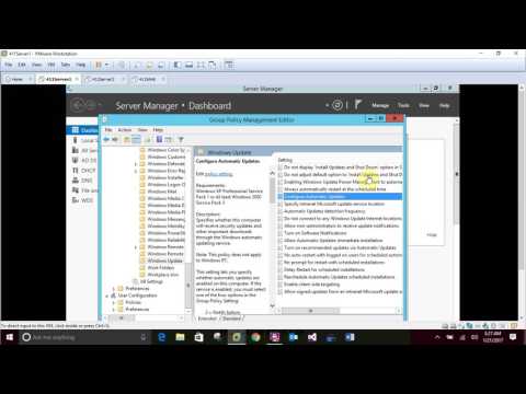 Microsoft Windows Server 2012/R2  Configuring Windows Update with Group Policy