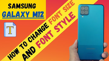How to change font size and font style in Samsung Galaxy M12 | Samsung M12 Font Change✔️