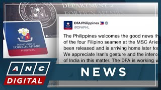 Filipino seafarer on ship seized by Iran freed | ANC