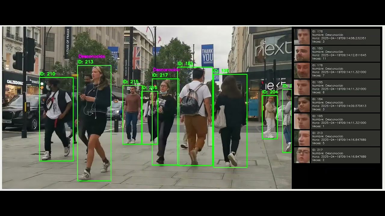 object tracking with face recognition RT v2 - YouTube