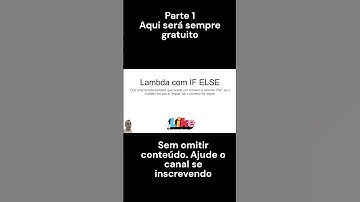 Python | Lambda com If Else  aula 1 #python #programação #programacao #dev #software