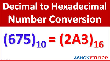 Decimal to Hexadecimal Conversion in hindi - Number System Conversion Video -