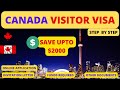 How to apply for canada visitor visa 2024   canada tourist visa  how to fill canada visitor visa