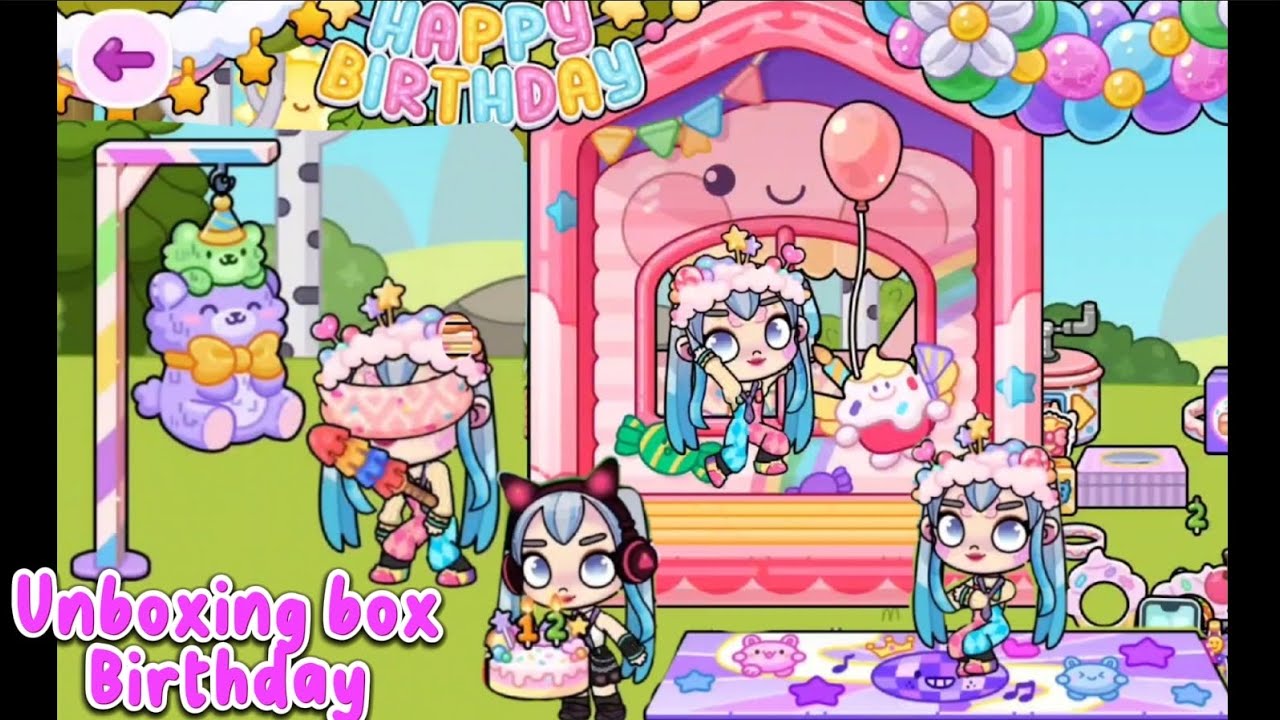 UNBOXING BOX BIRTHDAY || GAME AVATAR WORLD PAZU - YouTube