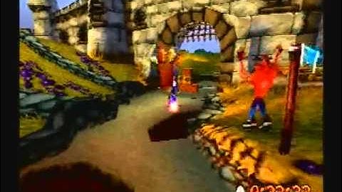 Crash Bandicoot 3: Warped - Level 15: Double Header (Gold Relic Get)