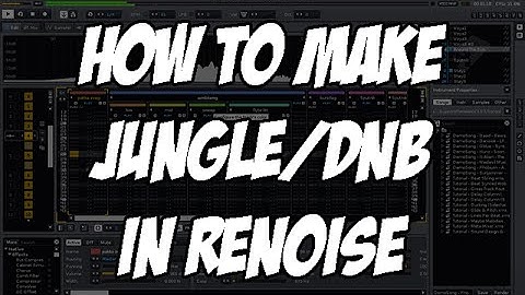 Music Production Tutorial - How to make a Jungle D&B beat in Renoise