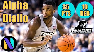 Alpha Diallo Providence Friars 35 PTS 10 REBS 2 AST vs #10 Seton Hall Pirates | Next Ones