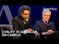 Cornel West and Robert George discuss: What does civility on campus look like?