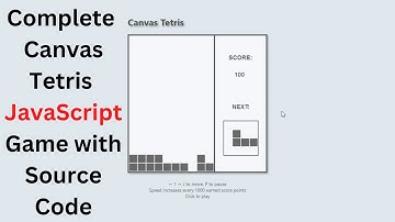 Canvas Tetris Game in JavaScript With Source Code| CodingWithRohani