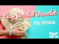 How to Crochet a Beaded Bracelet | Easy Beginner Tutorial