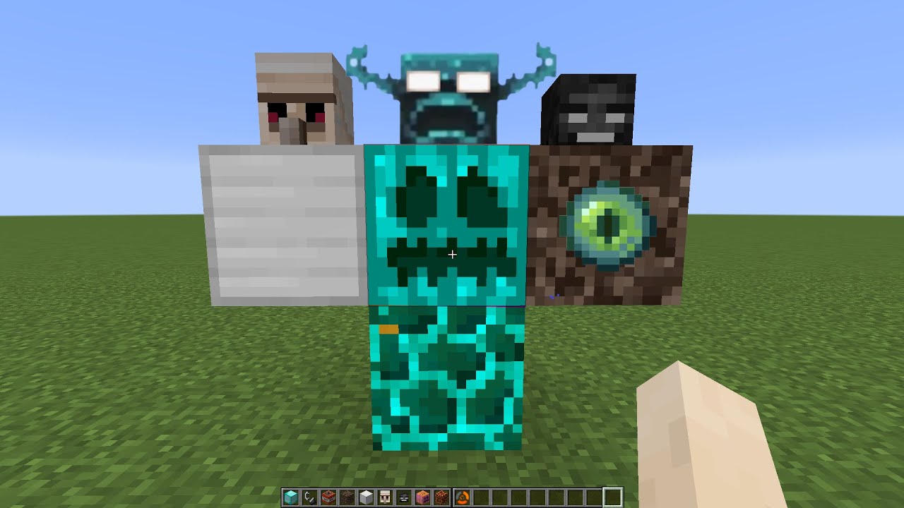 what if you create a WARDEN GOLEM STORM in MINECRAFT (part 2) - YouTube