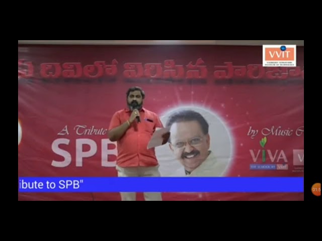 VIVA VVIT SPB Tribute - "Raja...Rajadhi Rajadhi Raja" Song from the movie Gharshana (1988)