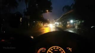 story wa nyetir mobil malam hari || story galau saat hujan || kata band _siapa cintaku