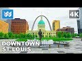 Walking tour of Downtown St Louis, Missouri 【4K】