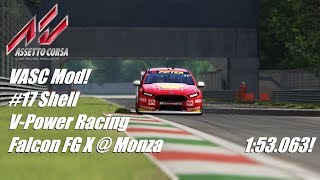 VASC Mod! #17 Shell V Power Racing Falcon FG X @ Monza - 1:53.063! | Assetto Corsa screenshot 3
