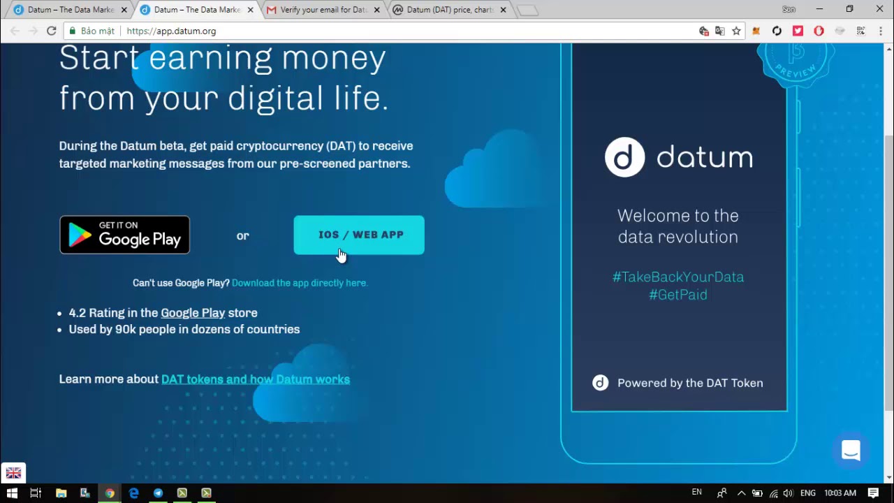 ICO Review - DATUM Project - The data marketplace powered by Blockchain ( Part 1)