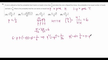Irrational Probabilities [2010 AMC 12A #15]