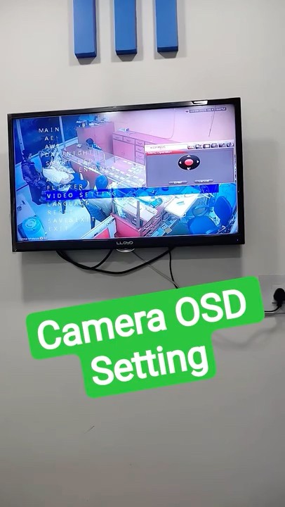 cctv camera osd setting - YouTube