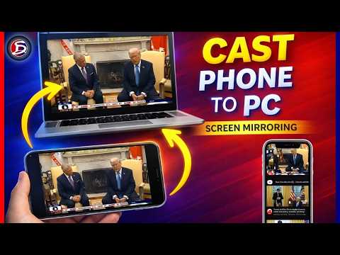NEW: Cast Phone Screen to PC, Project Phone screen to Windows 10 & Windows 11, PC and Laptop