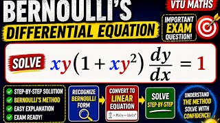 Bernoulli Differential Equation 🔥 | The Simplification Nobody Expects