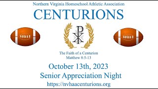 2023 10-13 Football Senior Appreciation Night