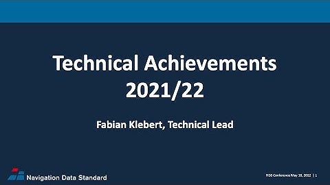 NDS Public Conference 2022 - NDS Technical Achievements