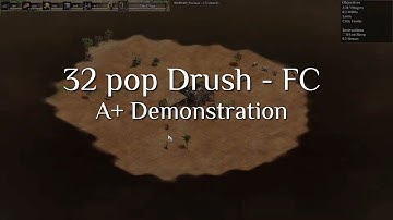Interactive Build Order Guide | 32 Pop Drush - FC [A+ Demonstration]