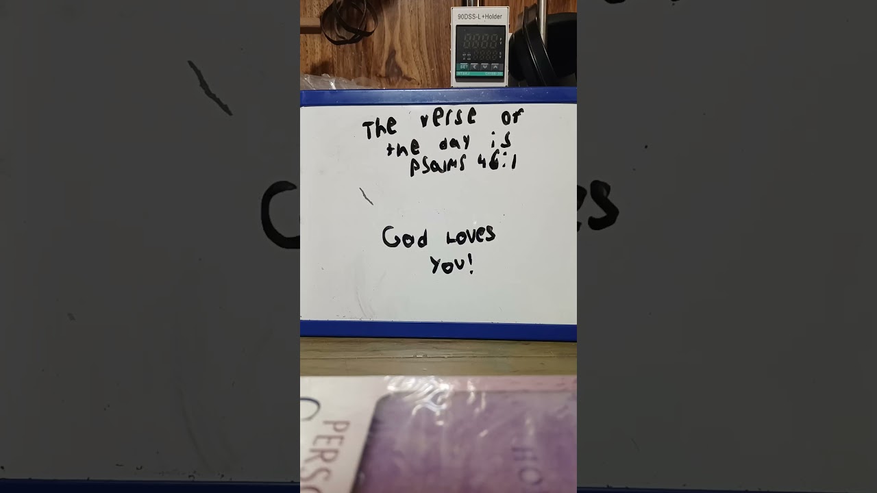 The verse of the day is Psalms 46:1. God loves you❤️