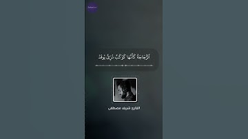 ﴿الله نور السماوات والأرض ﴾🍁 القارئ شريف مصطفى🍁 #قرآن #آيات #تلاوات #راحةنفسية #راحة #شفاء #نور
