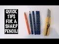 How to EFFECTIVELY SHARPEN A CARPENTERS PENCIL!!