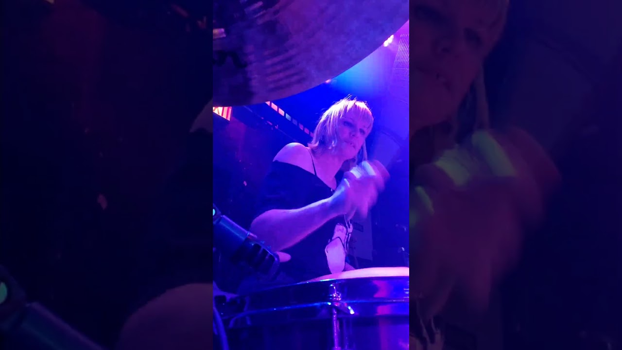 Drummer View! Mindee drumming live in Detroit! 