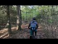 Fall ride at Bradbury Mountain State Park with both GoPro &amp; drone footage 