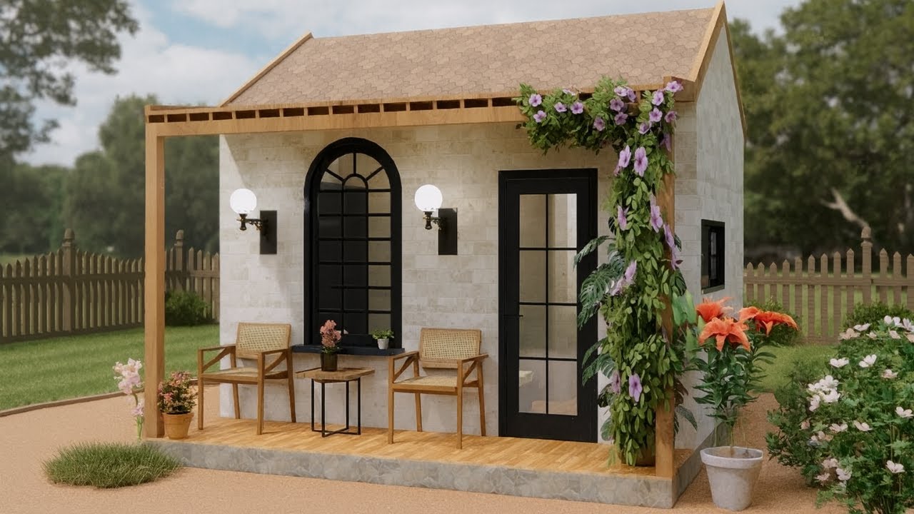 Charming 13x13 ft Tiny Cottage House Tour | Smart Loft Design & Cozy Living Ideas!