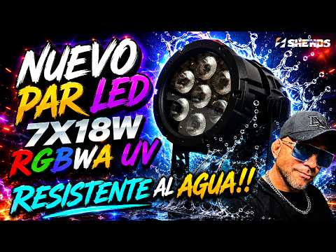 SHEHDS 7x18W RGBWA+UV WATERPROOF LED PAR LIGHT💦 (TESTS AND REVIEWS)
