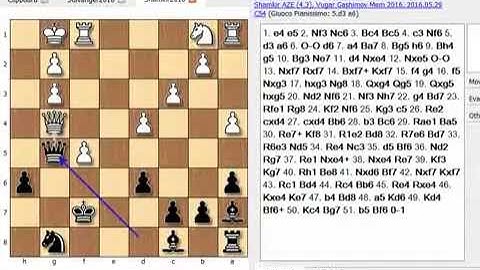 Mamedyarov vs Caruana; Shamkir Chess 2016